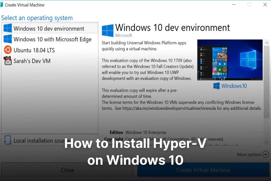 khám phá cách cài đặt hyper-v trên windows 10 một cách dễ dàng với hướng dẫn từng bước của chúng tôi. tối ưu hóa môi trường làm việc của bạn bằng ảo hóa và quản lý hiệu quả các máy ảo của bạn.